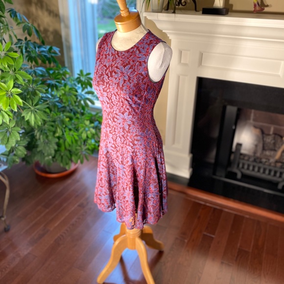 NWT - TOMMY HILFIGER Lace Fit and Flare Dress - Picture 9 of 14